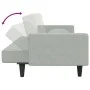 Sofagarnitur mit Kissen, 2-teilig, hellgrauer Samt von , Sofas - Ref: Foro24-3216268, Preis: 317,73 €, Rabatt: %