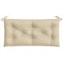 Garden bench cushions 2 pcs beige Oxford fabric 100x50x7 cm by , Cushions for chairs and sofas - Ref: Foro24-361662, Price: 3...