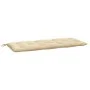 Cojines de banco de jardín 2 uds tela Oxford beige 120x50x7 cm de , Cojines para sillas y sofás - Ref: Foro24-361681, Precio:...