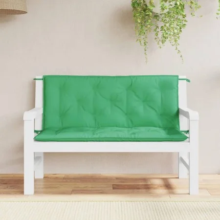 Garden Bench Cushions 2 Pcs Green Oxford Fabric 120x50x7 cm by , Cushions for chairs and sofas - Ref: Foro24-361683, Price: 3...