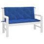 Gartenbankkissen, 2 Stück, blauer Oxford-Stoff, 120 x 50 x 7 cm von , Kissen für Stühle und Sofas - Ref: Foro24-361688, Preis...