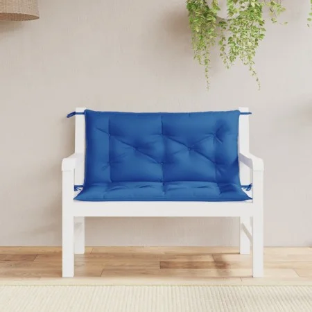 Cojines de banco jardín 2 uds tela Oxford azul real 100x50x7 cm de , Cojines para sillas y sofás - Ref: Foro24-361669, Precio...