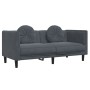 Dark gray velvet 3-piece sofa set with cushions by , Sofas - Ref: Foro24-3209248, Price: 615,30 €, Discount: %