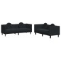 2-piece black velvet sofa set with cushions by , Sofas - Ref: Foro24-3209262, Price: 553,82 €, Discount: %