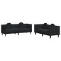 2-piece black velvet sofa set with cushions by , Sofas - Ref: Foro24-3209262, Price: 538,62 €, Discount: %