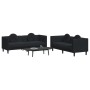 2-piece black velvet sofa set with cushions by , Sofas - Ref: Foro24-3209262, Price: 553,82 €, Discount: %