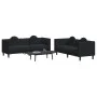 2-piece black velvet sofa set with cushions by , Sofas - Ref: Foro24-3209262, Price: 538,62 €, Discount: %