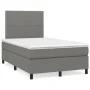 Cama box spring con colchón tela gris oscuro 120x190 cm de , Camas y somieres - Ref: Foro24-3269875, Precio: 403,16 €, Descue...