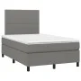 Box spring bed with dark gray fabric mattress 120x190 cm by , Beds and slatted bases - Ref: Foro24-3269875, Price: 402,48 €, ...