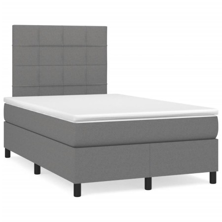 Boxspringbett mit dunkelgrauer Stoffmatratze 120x190 cm von , Betten und Lattenroste - Ref: Foro24-3269882, Preis: 401,66 €, ...