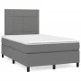 Cama box spring con colchón tela gris oscuro 120x190 cm de , Camas y somieres - Ref: Foro24-3269882, Precio: 422,75 €, Descue...