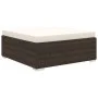 4-teiliges Gartenmöbel-Set und braune synthetische Rattankissen von vidaXL, Gartensets - Ref: Foro24-46777, Preis: 393,15 €, ...
