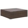 4-teiliges Gartenmöbel-Set und braune synthetische Rattankissen von vidaXL, Gartensets - Ref: Foro24-46777, Preis: 393,15 €, ...