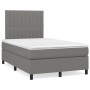 Cama box spring con colchón tela gris oscuro 120x190 cm de , Camas y somieres - Ref: Foro24-3269896, Precio: 387,32 €, Descue...