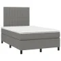 Box spring bed with dark gray fabric mattress 120x190 cm by , Beds and slatted bases - Ref: Foro24-3269896, Price: 415,95 €, ...