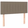 Box spring bed with mattress and LED taupe gray fabric 120x190 cm by , Beds and slatted bases - Ref: Foro24-3270057, Price: 3...