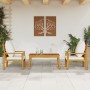 Set de muebles para jardín 3 piezas con cojines madera acacia de , Conjuntos de jardín - Ref: Foro24-3211807, Precio: 252,67 ...