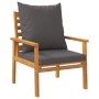 Juego de muebles jardín 5 pzas con cojines madera maciza acacia de , Conjuntos de jardín - Ref: Foro24-3211805, Precio: 421,2...