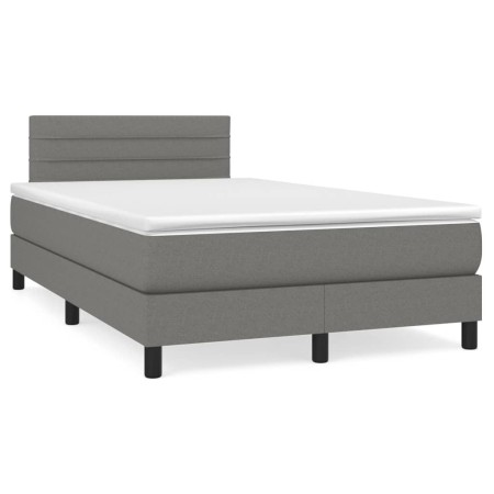 Boxspringbett mit dunkelgrauer Stoffmatratze 120x190 cm von , Betten und Lattenroste - Ref: Foro24-3269731, Preis: 392,71 €, ...