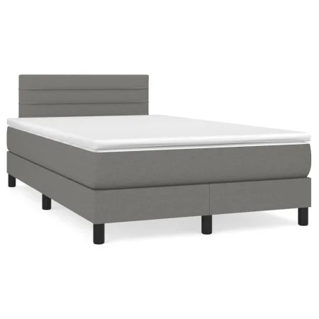 Boxspringbett mit dunkelgrauer Stoffmatratze 120x190 cm von , Betten und Lattenroste - Ref: Foro24-3269731, Preis: 444,06 €, ...