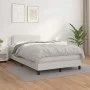 Boxspringbett mit weißer Kunstledermatratze 120x190 cm von , Betten und Lattenroste - Ref: Foro24-3269814, Preis: 436,60 €, R...