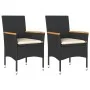 Gartensessel mit Kissen 2 Stück schwarzes synthetisches Rattan von , Gartenstühle - Ref: Foro24-368119, Preis: 132,88 €, Raba...