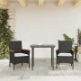 Gartensessel mit Kissen 2 Stück schwarzes synthetisches Rattan von , Gartenstühle - Ref: Foro24-368119, Preis: 132,88 €, Raba...