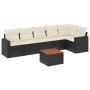 7-teiliges Garten-Essset und schwarze Kissen aus synthetischem Rattan von , Gartensets - Ref: Foro24-3256462, Preis: 418,91 €...