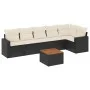 7-teiliges Garten-Essset und schwarze Kissen aus synthetischem Rattan von , Gartensets - Ref: Foro24-3256462, Preis: 418,91 €...