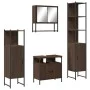 4-teiliges Badezimmermöbel-Set aus braunem Eichensperrholz von , Badezimmermöbel - Ref: Foro24-3214709, Preis: 238,48 €, Raba...