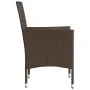 Gartenstühle mit Kissen 2 Stück braunes synthetisches Rattan von , Gartenstühle - Ref: Foro24-368110, Preis: 130,91 €, Rabatt: %