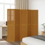 5-panel partition screen solid brown paulownia wood by , Room dividers - Ref: Foro24-358822, Price: 114,48 €, Discount: %