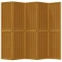 5-panel partition screen solid brown paulownia wood by , Room dividers - Ref: Foro24-358822, Price: 112,77 €, Discount: %