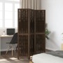 Dark brown paulownia wood 3-panel separator screen by , Room dividers - Ref: Foro24-358654, Price: 90,15 €, Discount: %