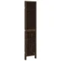 Dark brown paulownia wood 3-panel separator screen by , Room dividers - Ref: Foro24-358654, Price: 77,34 €, Discount: %