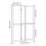 Dark brown paulownia wood 3-panel separator screen by , Room dividers - Ref: Foro24-358654, Price: 77,34 €, Discount: %