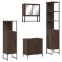 4-teiliges Badezimmermöbel-Set aus braunem Eichensperrholz von , Badezimmermöbel - Ref: Foro24-3214714, Preis: 247,65 €, Raba...