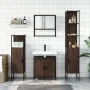 4-piece bathroom furniture set in brown oak plywood by , Bathroom furniture - Ref: Foro24-3214714, Price: 243,71 €, Discount: %
