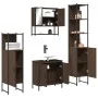 4-teiliges Badezimmermöbel-Set aus braunem Eichensperrholz von , Badezimmermöbel - Ref: Foro24-3214714, Preis: 243,71 €, Raba...