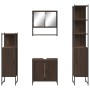 4-teiliges Badezimmermöbel-Set aus braunem Eichensperrholz von , Badezimmermöbel - Ref: Foro24-3214714, Preis: 247,65 €, Raba...