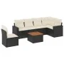 7-piece garden dining set and black synthetic rattan cushions by , Garden sets - Ref: Foro24-3256476, Price: 406,62 €, Discou...