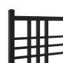 Bed frame with black metal headboard 75x190 cm by , Beds and slatted bases - Ref: Foro24-376314, Price: 66,16 €, Discount: %