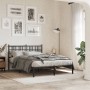 Estructura de cama con cabecero metal negro 120x190 cm de , Camas y somieres - Ref: Foro24-376321, Precio: 105,21 €, Descuent...