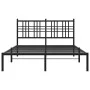 Bettgestell mit schwarzem Metallkopfteil 120x190 cm von , Betten und Lattenroste - Ref: Foro24-376321, Preis: 103,37 €, Rabat...