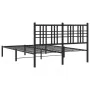 Bettgestell mit schwarzem Metallkopfteil 120x190 cm von , Betten und Lattenroste - Ref: Foro24-376321, Preis: 103,37 €, Rabat...