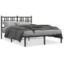 Bettgestell mit schwarzem Metallkopfteil 135x190 cm von , Betten und Lattenroste - Ref: Foro24-376323, Preis: 85,37 €, Rabatt: %