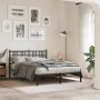 Bed frame with black metal headboard 135x190 cm by , Beds and slatted bases - Ref: Foro24-376323, Price: 86,47 €, Discount: %