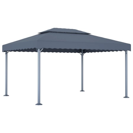 Cenador gris antracita aluminio 400x300 cm de vidaXL, Carpas y cenadores - Ref: Foro24-48063, Precio: 401,78 €, Descuento: %