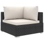 4-piece garden furniture set with black synthetic rattan cushions by vidaXL, Garden sets - Ref: Foro24-46778, Price: 357,39 €...