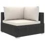 4-piece garden furniture set with black synthetic rattan cushions by vidaXL, Garden sets - Ref: Foro24-46778, Price: 353,60 €...